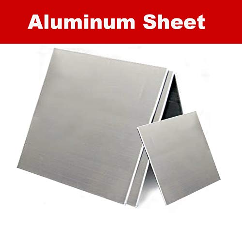 SHOUCAN Espesor De Placa De Aluminio 6061 2-5 mm, 5 Piezas Hoja De Aluminio De 100X100 mm Material Duradero Y Práctico,100×100×2mm