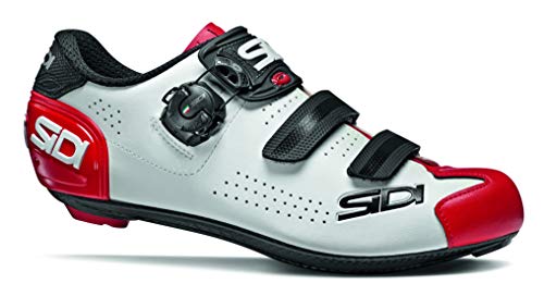 SIDI Zapatillas Alba 2, Scape Ciclismo Hombre, Blanco Negro Rojo, 43 EU