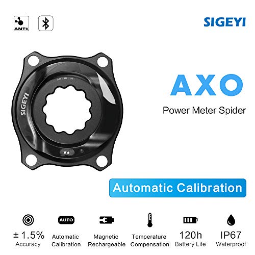 SIGEYI - Medidor de potencia para bicicleta de carretera AXO 110BCD para ROTOR 3D30 3DF 3D Power Meter manivela (ROTOR 110BCD 4 agujeros)