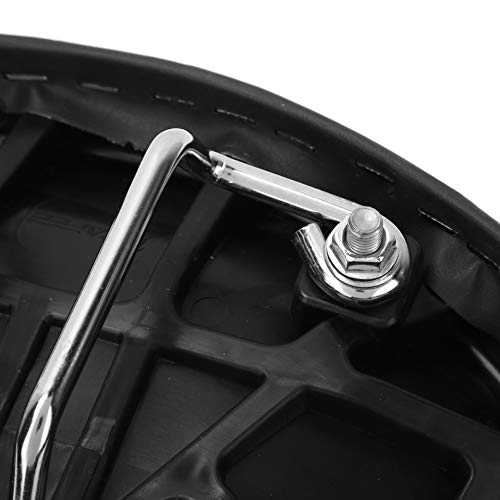 Sillín de Bicicleta ergonómico sin Nariz, cojín de Asiento de Bicicleta de Espuma de Cuero PU, amortiguación Transpirable cómoda y Suave Reemplazo de Asiento de Bicicleta Suave(Negro)