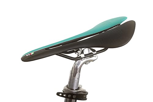 Sillín ligero compatible con bicicleta plegable BROMPTON (145 gramos menos que la silla Brompton estándar) NEGRO VERDE