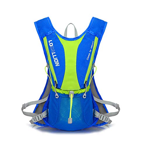 Simmia Mochila Impermeable para Bicicleta, Mochila para Correr en Todo el país, Ultra Ligera, para el Hombro y el Paseo maratón, Sapphire