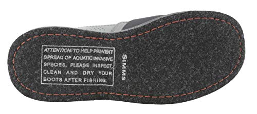 Simms Freestone Wading - Botas de invierno (suela de fieltro), gris, 44,5 EU