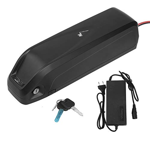 Sinbide Litio Batería Reemplazada 48V 10Ah para E-Bike con 2A Cargador y Puerto USB batería de Bicicleta Eléctrica para Motor de Bicicleta