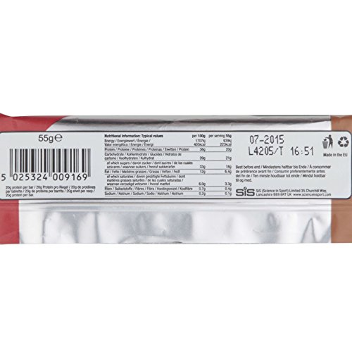 Sis REGO proteína Bar – Chocolate and Peanut – 20 x 55 g Bar