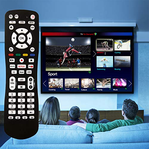 SIUMAL Mando a Distancia Universal TV para Samsung, LG, Sony, Sharp, Smart TV, Philips, Toshiba, SANYO, HITACHI, Panasonic, Pioneer TV/TV Box con Botones de Amazon Netflix Youtube