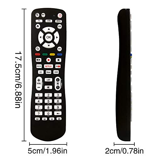 SIUMAL Mando a Distancia Universal TV para Samsung, LG, Sony, Sharp, Smart TV, Philips, Toshiba, SANYO, HITACHI, Panasonic, Pioneer TV/TV Box con Botones de Amazon Netflix Youtube