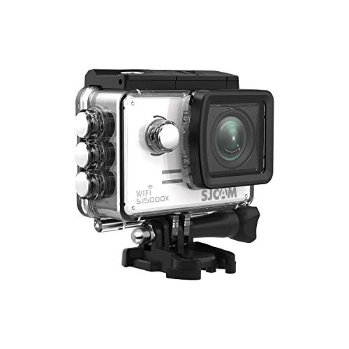 SJCAM SJ5000X Elite (versión española) - Videocámara deportiva (WiFi integrado, 4K, pantalla de 2'' LCD, WiFi, sumergible 30 m) color plateado