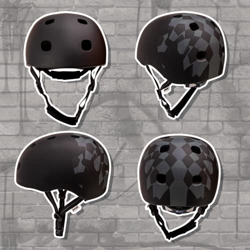 Skater Helmet (Black Square, M/L)