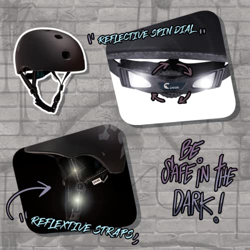 Skater Helmet (Black Square, M/L)