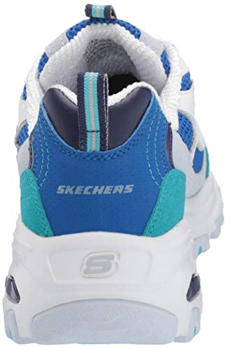 Skechers 13148-wnvr_36, Zapatillas Mujer, Blanc Bleu Rouge, EU