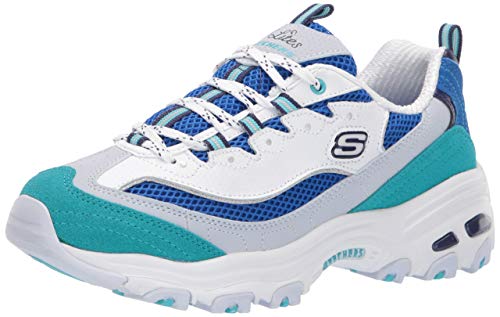 Skechers 13148-wnvr_36, Zapatillas Mujer, Blanc Bleu Rouge, EU