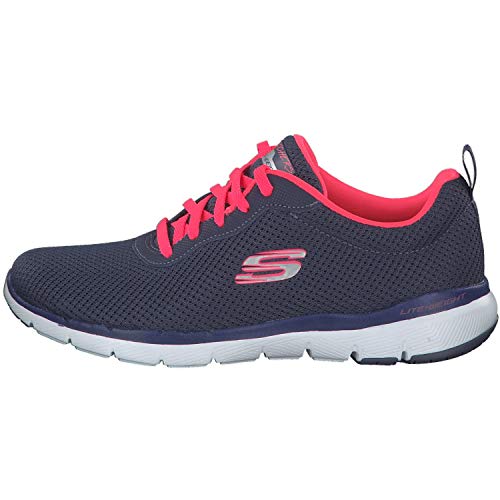 Skechers Flex Appeal 3.0-First Insight, Zapatillas Mujer, Varios Colores (Sltp Black Mesh/Trim), 37 EU