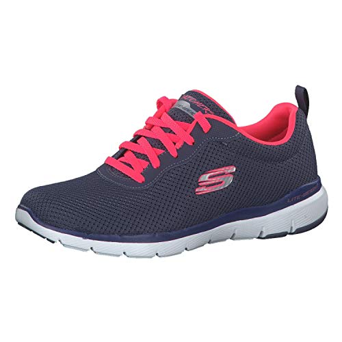 Skechers Flex Appeal 3.0-First Insight, Zapatillas Mujer, Varios Colores (Sltp Black Mesh/Trim), 37 EU