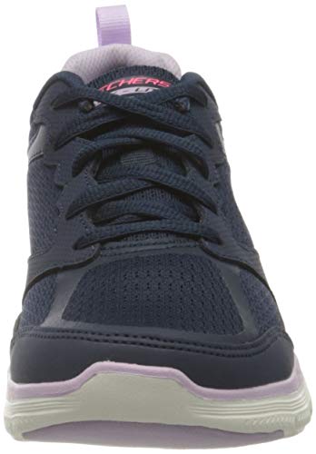 Skechers Flex Appeal 4.0, Zapatillas Mujer, Navy, 37 EU