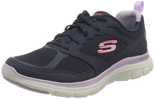 Skechers Flex Appeal 4.0, Zapatillas Mujer, Navy, 37 EU