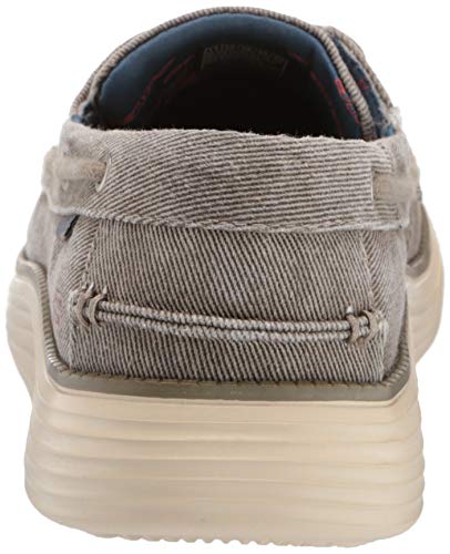 Skechers Status 2.0-Lorano, Mocasines Hombre, Multicolor (TPE Black Canvas), 43 EU