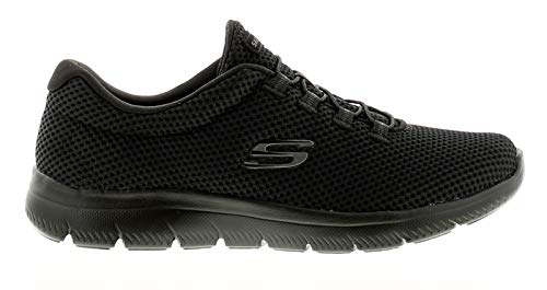 Skechers Summits, Zapatillas Mujer, Negro (BBK Black Mesh/Trim 85), 37 EU