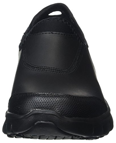 Skechers Sure Track, Zapatos de Trabajo Mujer, Negro (BBK Black Leather), 38 EU