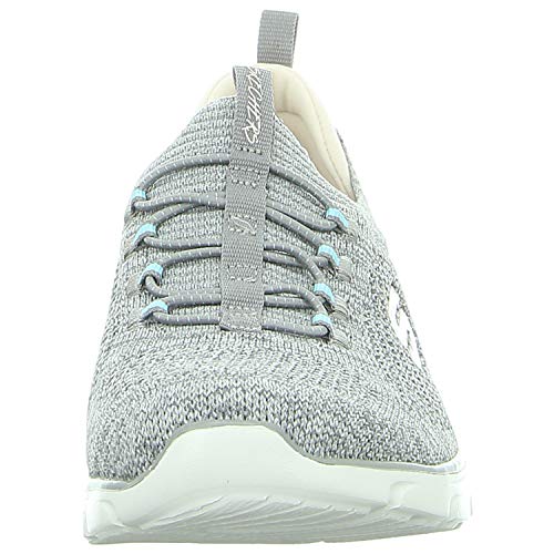 Skechers - Womens Relaxed Fit: Empire D'Lux - Sharp Witted Shoes, Size: 9 M US, Color: Gray/Light Blue