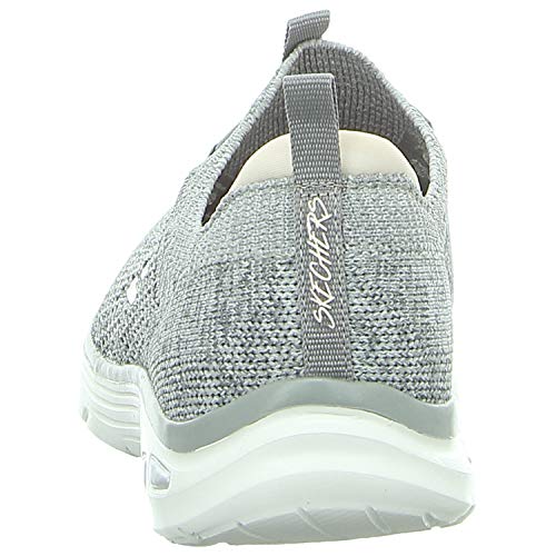 Skechers - Womens Relaxed Fit: Empire D'Lux - Sharp Witted Shoes, Size: 9 M US, Color: Gray/Light Blue