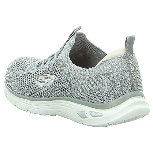 Skechers - Womens Relaxed Fit: Empire D'Lux - Sharp Witted Shoes, Size: 9 M US, Color: Gray/Light Blue