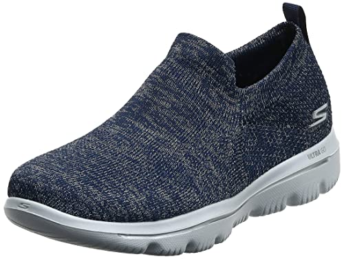 Skechers Zapatillas Go Walk Evolution Ultra-Assurance para mujer, azul (Azul marino/Blanco), 43 EU