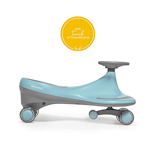 skiddoü TwistCar Bjorg correpasillos giratorio para niños, mantener el equilibrio corporal, cochecito, coche maniobrable a partir de 3 años, hasta 50 kg, azul