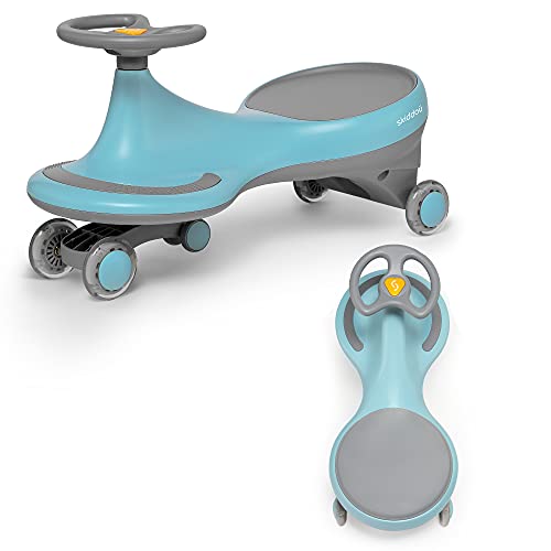 skiddoü TwistCar Bjorg correpasillos giratorio para niños, mantener el equilibrio corporal, cochecito, coche maniobrable a partir de 3 años, hasta 50 kg, azul
