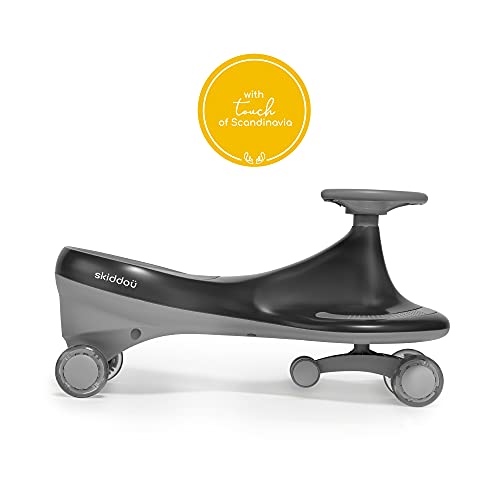 skiddoü TwistCar Bjorg correpasillos giratorio para niños, mantener el equilibrio corporal, cochecito, coche maniobrable a partir de 3 años, hasta 50 kg, gris