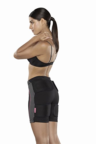 Slendertone Connect Abs - Cinturón de tonificación Conectado, 61-107cm + Short Bottom Electroestimulador para glúteos Mujer, Negro/Rosa