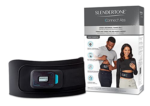 Slendertone Connect Abs - Cinturón de tonificación Conectado, 61-107cm + Short Bottom Electroestimulador para glúteos Mujer, Negro/Rosa