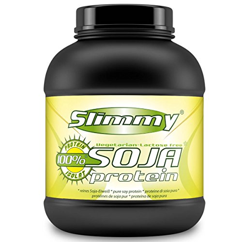 SLIMMY - Dieta baja en carbohidratos - 100 % de aislado de proteína de soja, 6000g plátano
