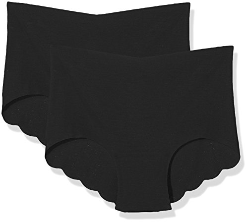 Sloggi Zero Modal H Short C2p Braga Alta, Negro (Noir), 44 (Talla del Fabricante: 00XL/ XL FR) (Pack de 2) para Mujer