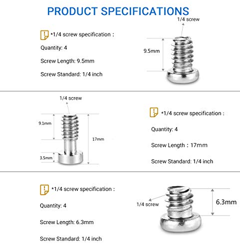 SMALLRIG 1/4 Tornillo para DSLR Cámara Jaula o Accesorios Adicionales (12 Unidades) - 1713