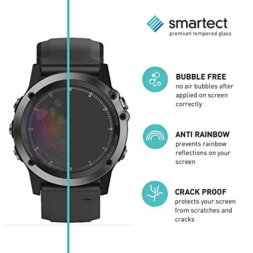 smartect Cristal Templado para Móvil Garmin Forerunner 945 [2 Unidades] - Protector de pantalla 9H - Diseño ultrafino - Instalación sin burbujas - Anti-huella