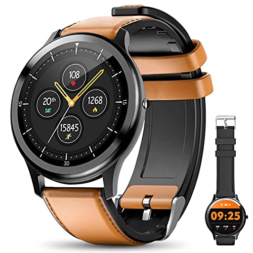 SmartWatch, 1.3 '' Fitness Tracker Hombres IP68 Impermeable, Pulseras deportivas inteligentes para hombres Monitor deportivo, Podómetro Cronómetro Monitor de frecuencia cardíaca para iOS Android