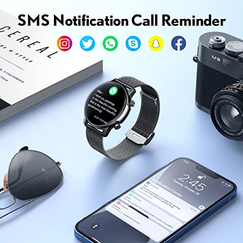 Smartwatch Hombre Reloj Inteligente Mujer - Pulsera Actividad con 1.32" TFT Impermeable ip68 Smart Watch Monitor de Sueño Pulsómetro Podómetro Deporte Fitness Tracker Cuenta Pasos para iOS y Android