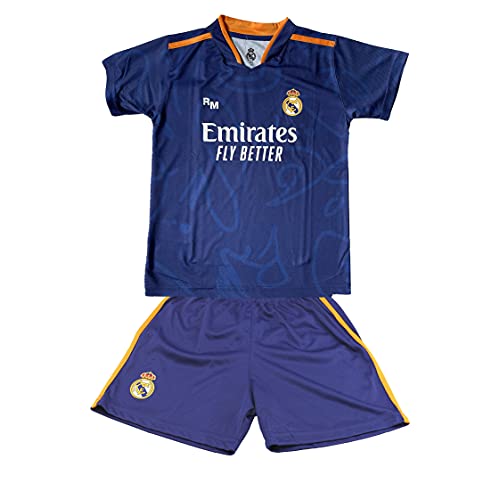 Smarty Shirt2 Kit - Personalizable - Infantil Camiseta y Pantalón Real Madrid - Replica Oficial - Primera, Segunda y Tercera Equipación - Temporada 2021/2022