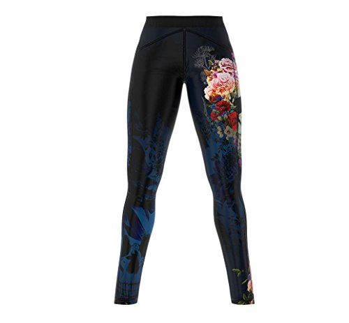 SMMASH Muerte Deportivos Leggins largos Mujer, Mallas Deporte Mujer, Perfecto para Yoga, Fitness, Cross, fit, Correr, Material Transpirable y Antibacteriano, fabricada en la UE (M)