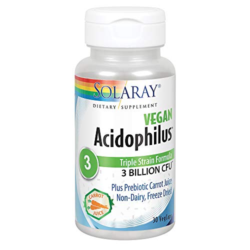 Solaray Acidophilus | 3 Billion CFU | 30 VegCaps