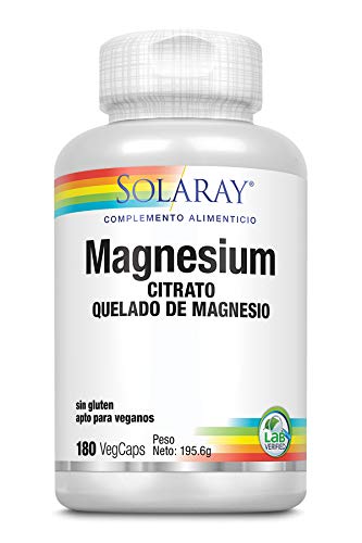 Solaray Magnesium Citrate 133mg | Magnesio | 180 VegCaps