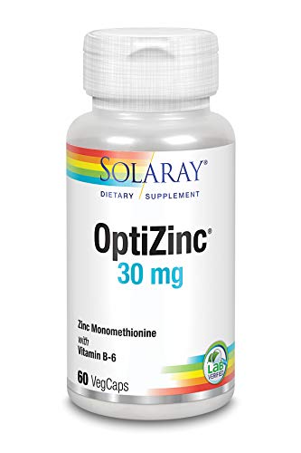 Solaray Optizinc 30mg | Zinc + B6 | 60 VegCaps