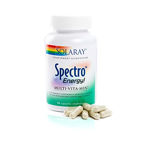Solaray Spectro Energy - Bote de 60 cápsulas, vitaminas, energizantes