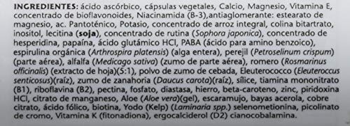 Solaray Spectro Energy! Multi-Vita-Min | Con CoQ-10, mezcla de luteína, hierbas y enzimas | Apto Para Veganos | 60 VegCaps