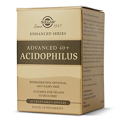 Solgar® 40+ Acidophilus Avanzado para una flora intestinal equilibrada - 60 cápsulas vegetales