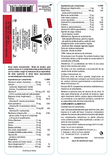 Solgar Fórmula Multivitamínica VM-75 - 60 Comprimidos