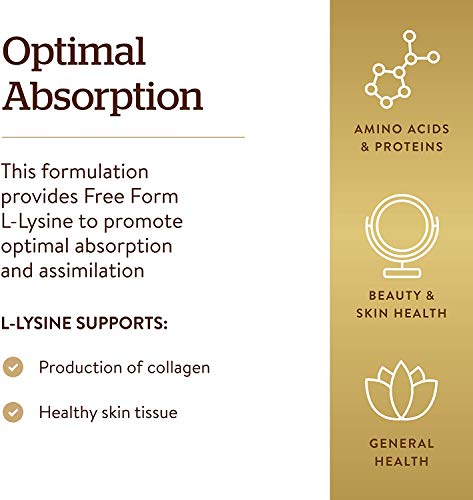 Solgar L-Lisina Cápsulas vegetales de 500 mg - Envase de 50
