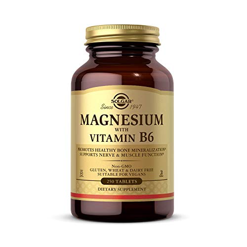 Solgar Magnesio con Vitamina B6, 250 Comprimidos