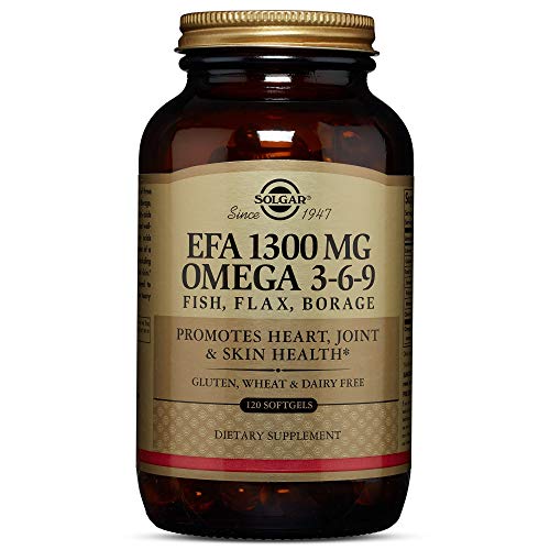 Solgar | Omega 3-6-9 | Aceite de Pescado, Lino y Borraja | Ácidos Grasos | 120 Cápsulas blandas